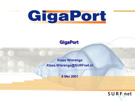 GigaPortGigaPort Klaas Wierenga 8 Mei 2001.