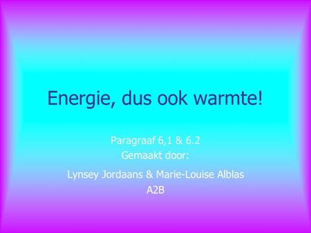 Lynsey Jordaans & Marie-Louise Alblas