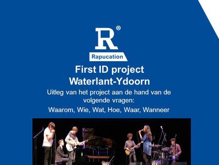 First ID project Waterlant-Ydoorn