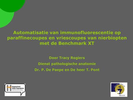 Automatisatie van immunofluorescentie op