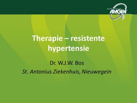 Therapie – resistente hypertensie