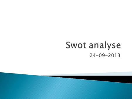 Swot analyse 24-09-2013.