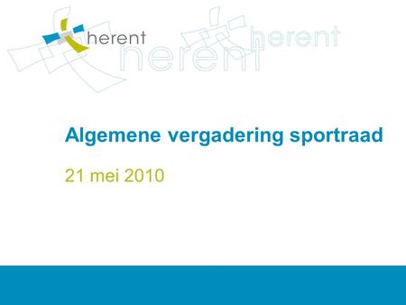 Algemene vergadering sportraad 21 mei 2010. AV sportraad 21 mei 2010 2 Toelichting subsidiereglementen Directe financiële ondersteuning voor sportclubs.