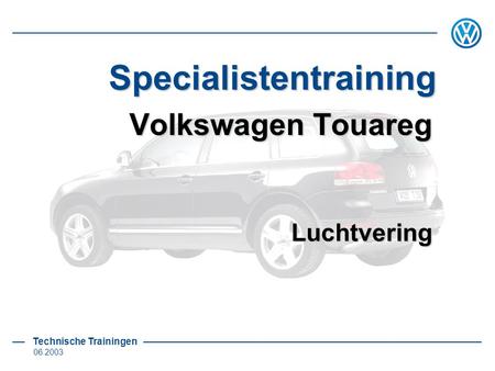 Volkswagen Touareg Luchtvering.