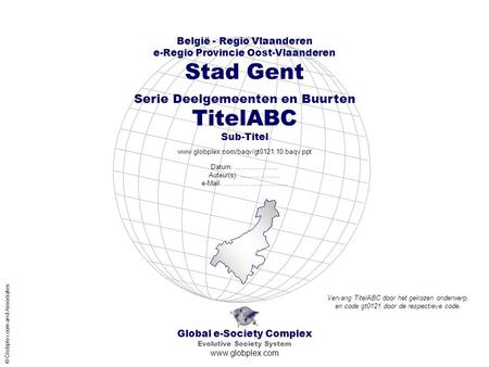 Stad Gent TitelABC Sub-Titel Serie Deelgemeenten en Buurten