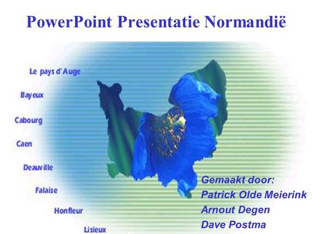 PowerPoint Presentatie Normandië