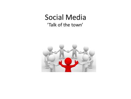 Social Media ‘Talk of the town’. De bekendste: Twitter, Youtube, Flicker, Facebook, Linkedin en Hyves.