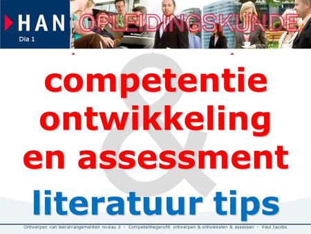 competentie ontwikkeling en assessment literatuur tips