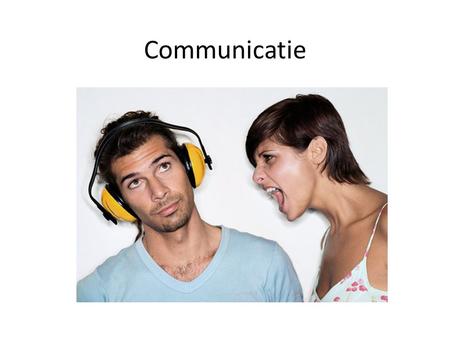 Communicatie.