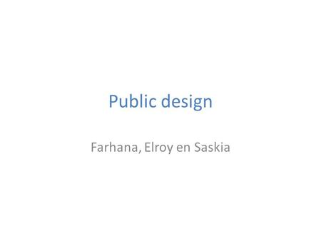 Public design Farhana, Elroy en Saskia. Publieke ruimte Singelgrachtgebouw, verdiepingen van IAM.