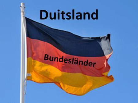 Duitsland Bundesländer.