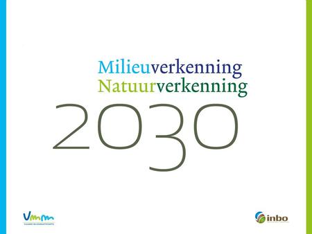 Paden voor de toekomst Hoe zullen milieu en natuur in Vlaanderen evolueren in de toekomst? Welke impact kan het beleid daarop hebben?