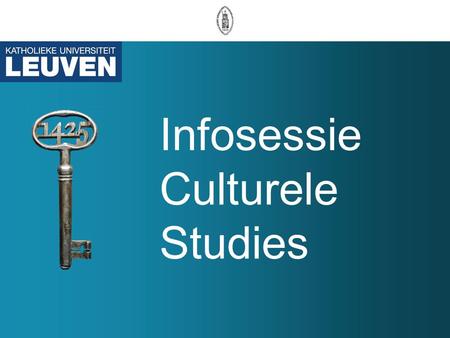 Infosessie Culturele Studies