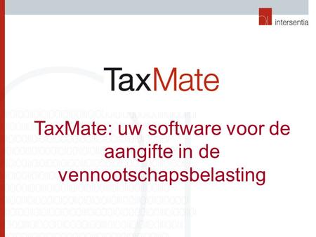TaxMate: uw software voor de aangifte in de vennootschapsbelasting