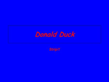 Donald Duck Strip!!.