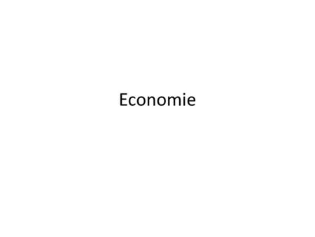Economie.