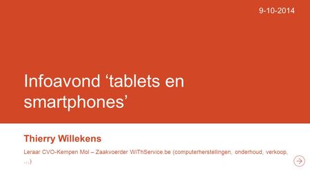 Infoavond ‘tablets en smartphones’