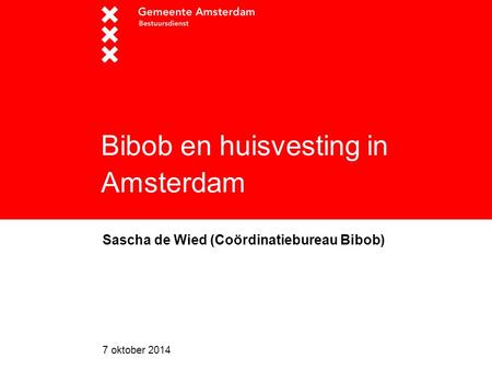 Bibob en huisvesting in Amsterdam