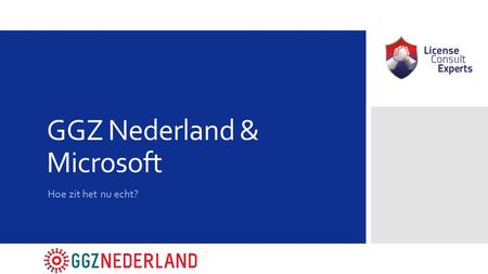 GGZ Nederland & Microsoft