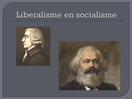 Liberalisme en socialisme