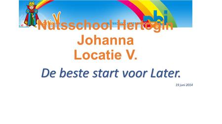Nutsschool Hertogin Johanna Locatie V.