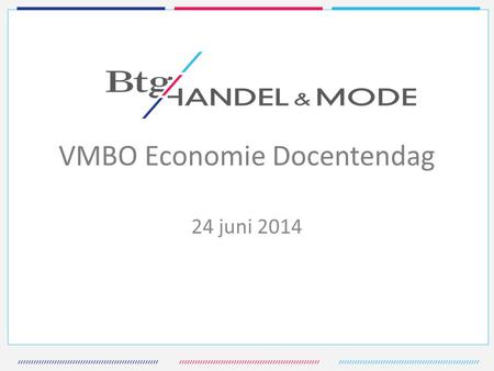 VMBO Economie Docentendag