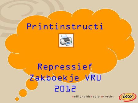 Repressief Zakboekje VRU 2012