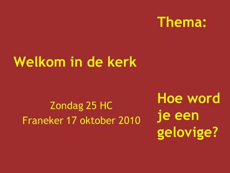 Zondag 25 HC Franeker 17 oktober 2010