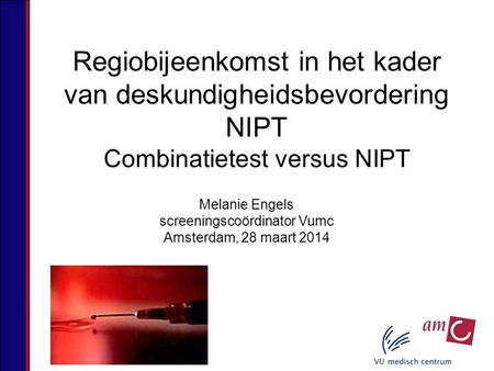 Regiobijeenkomst in het kader van deskundigheidsbevordering NIPT