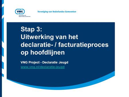 VNG Project - Declaratie Jeugd