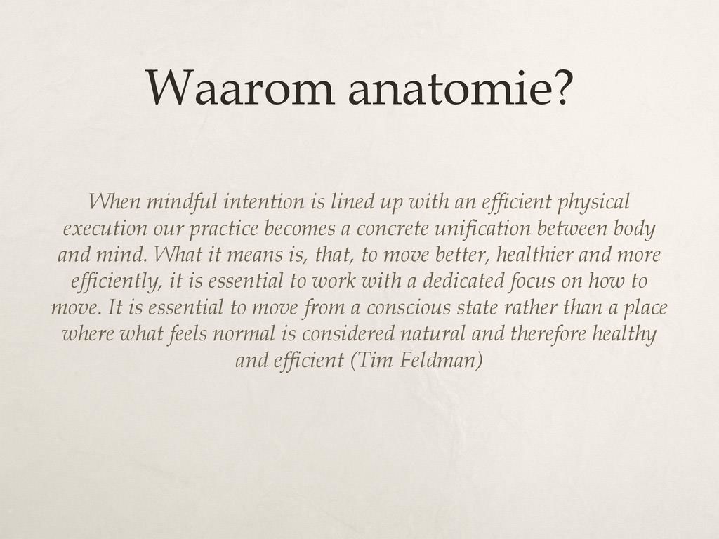 Waarom anatomie