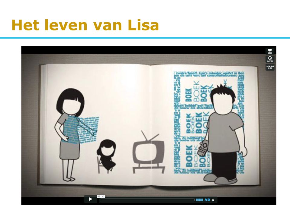 Het leven van Lisa LINK:   Ook verkrijgbaar op DVD bij Stichting Lezen & Schrijven.