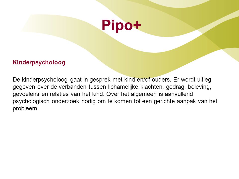 Pipo+ Kinderpsycholoog