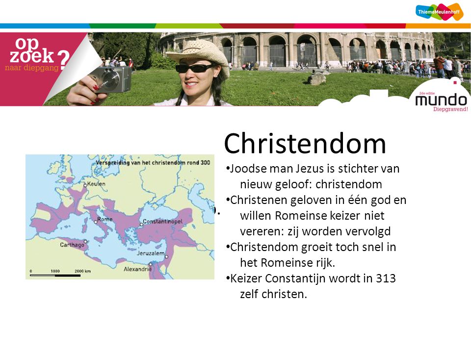 Christendom [kaart verspreiding christendom, tijdwijzer p. 140]