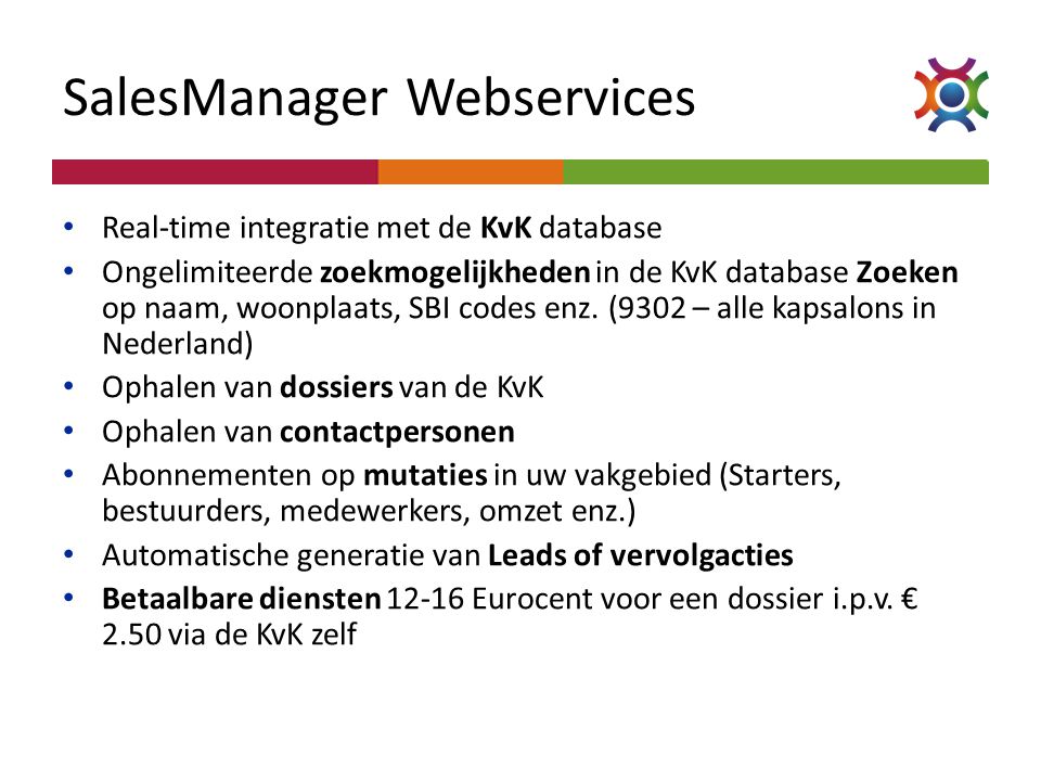SalesManager Webservices