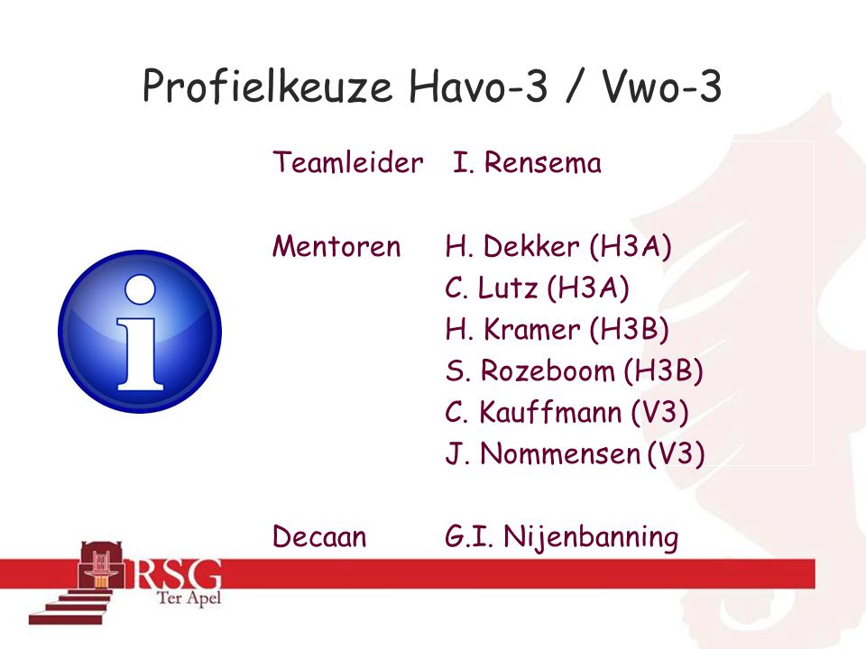 Profielkeuze Havo-3 / Vwo-3