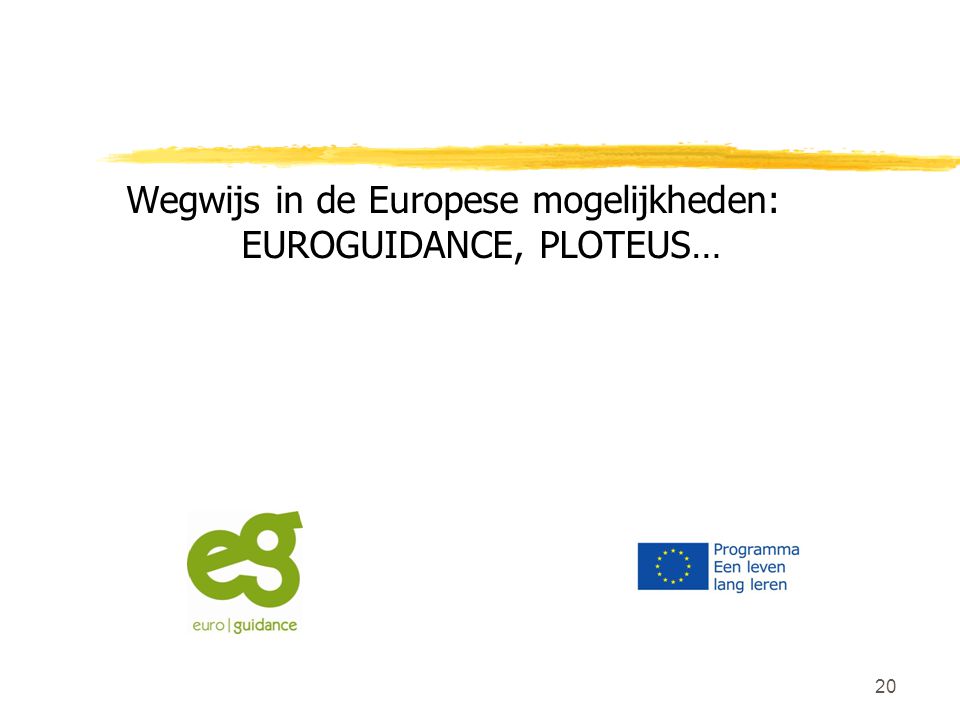 Wegwijs in de Europese mogelijkheden: EUROGUIDANCE, PLOTEUS…