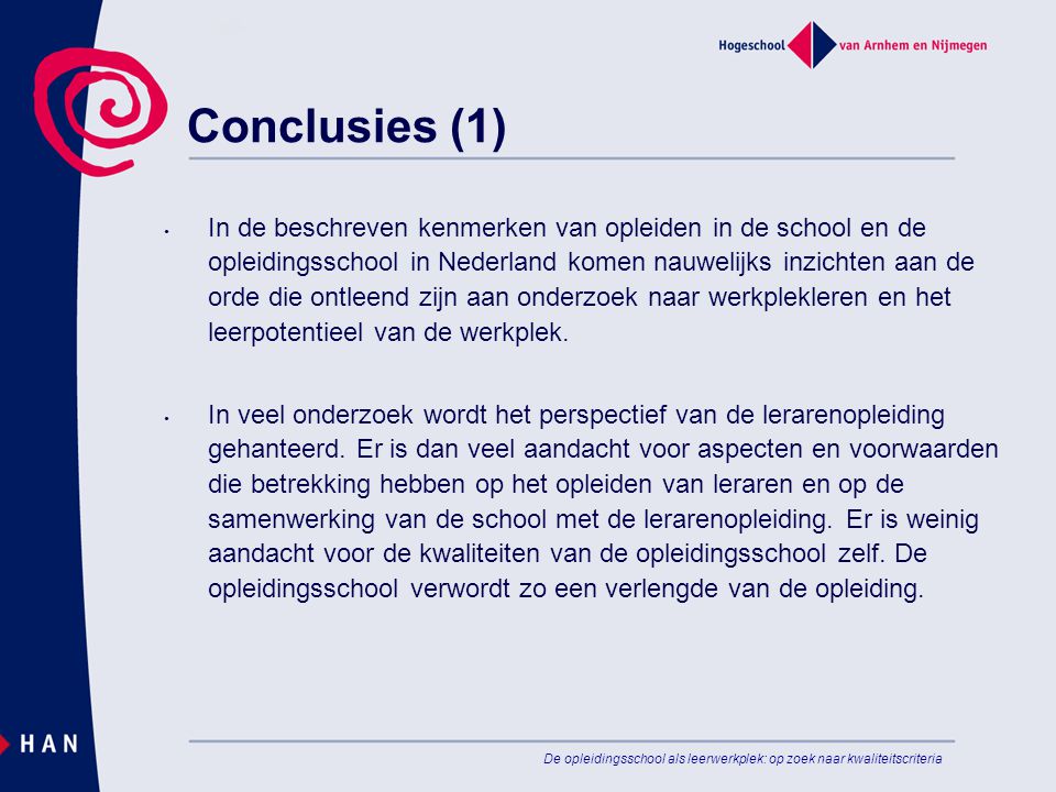 Conclusies (1)