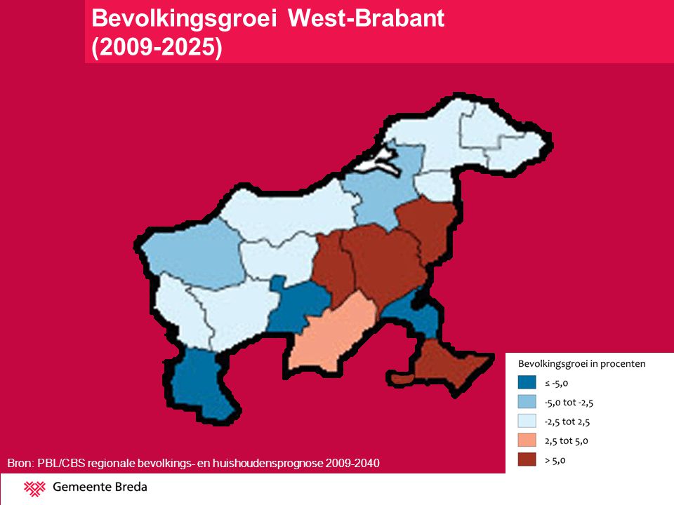 Bevolkingsgroei West-Brabant ( )