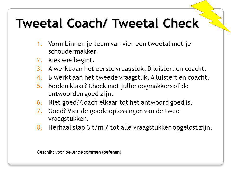 Tweetal Coach/ Tweetal Check