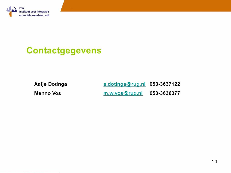 Contactgegevens Aafje Dotinga