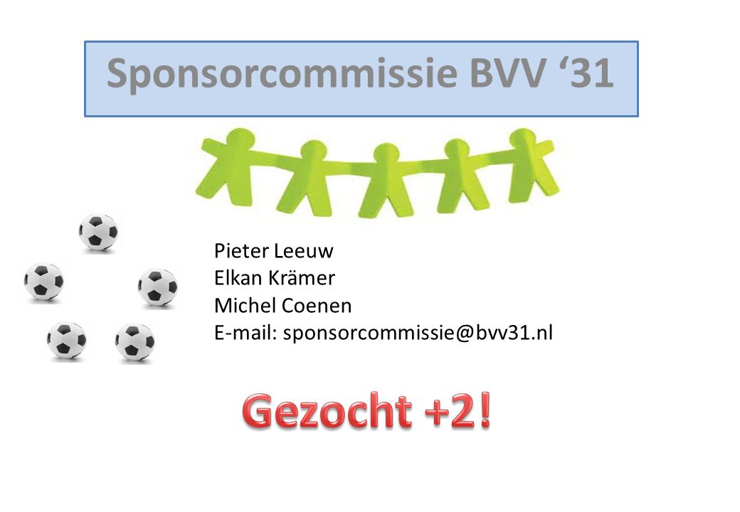 Sponsorcommissie BVV ‘31