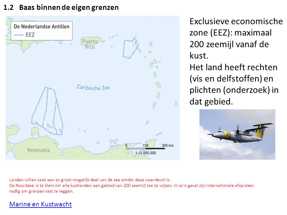 Exclusieve economische zone (EEZ): maximaal 200 zeemijl vanaf de kust.