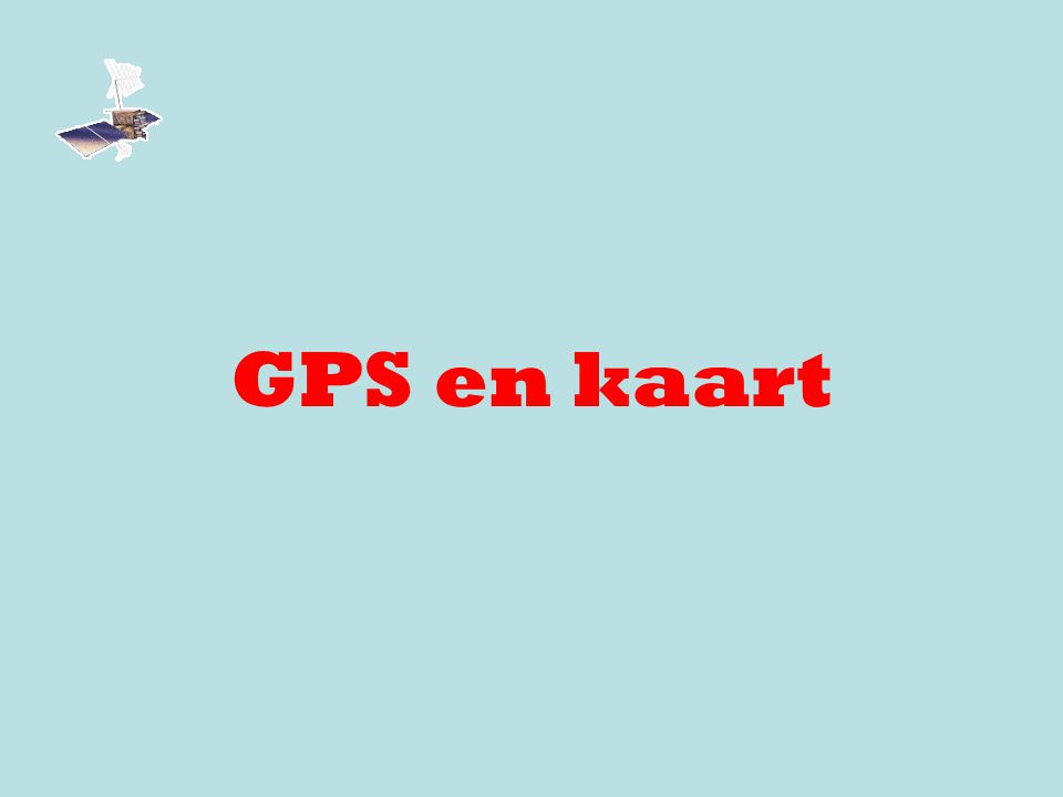 GPS en kaart