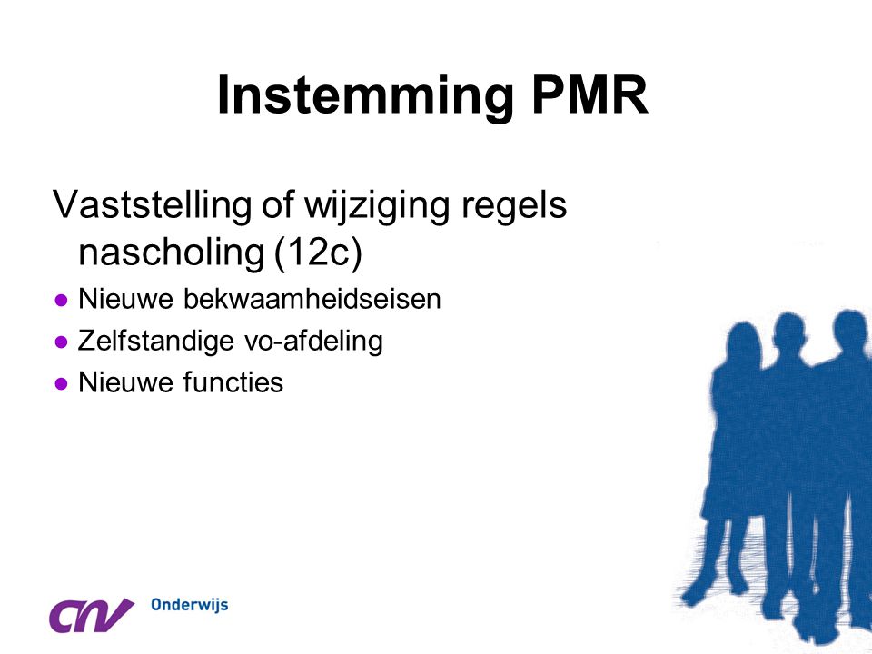 Instemming PMR Vaststelling of wijziging regels nascholing (12c)