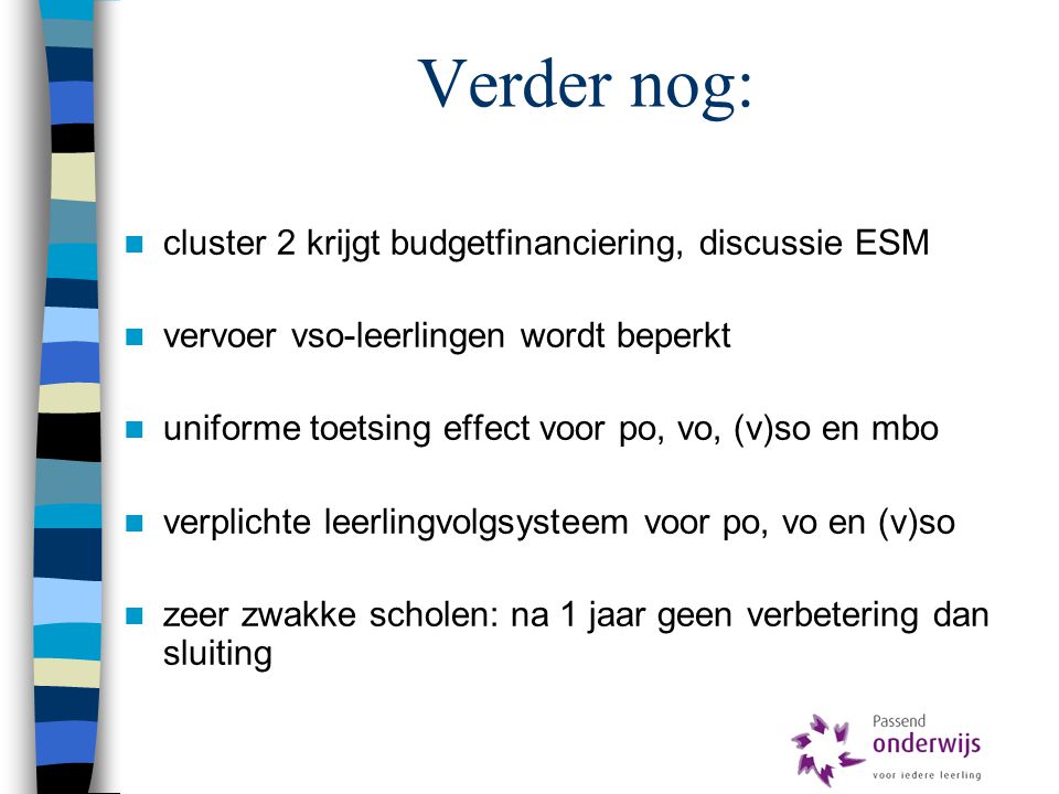 Verder nog: cluster 2 krijgt budgetfinanciering, discussie ESM