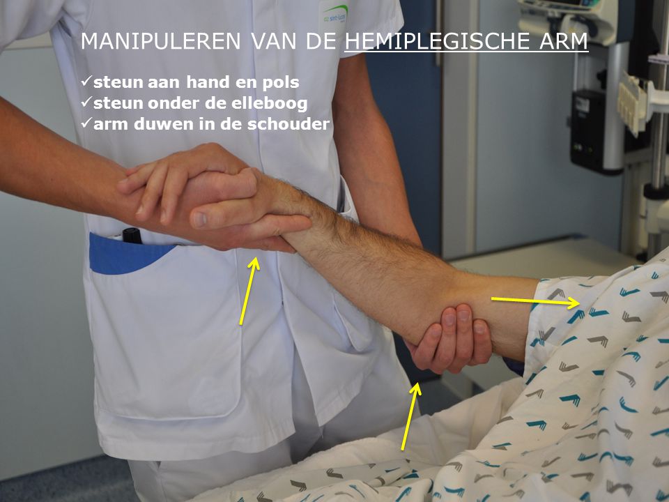 MANIPULEREN VAN DE HEMIPLEGISCHE ARM