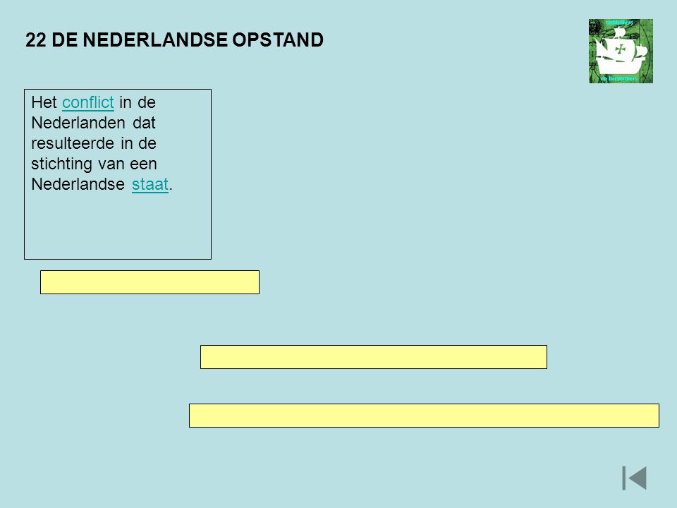 22 DE NEDERLANDSE OPSTAND