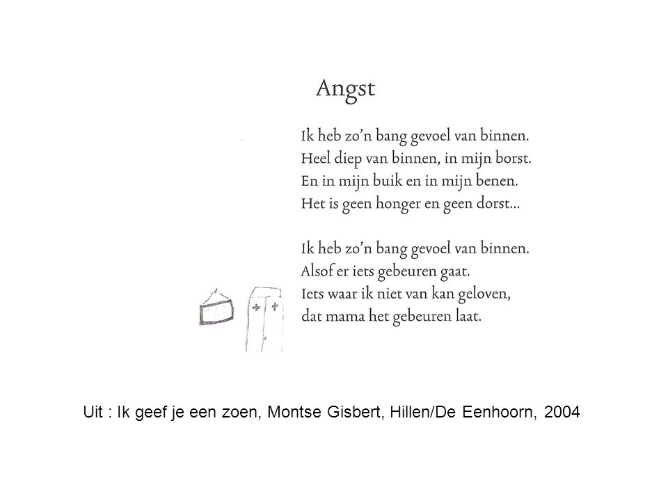 Uit : Ik geef je een zoen, Montse Gisbert, Hillen/De Eenhoorn, 2004