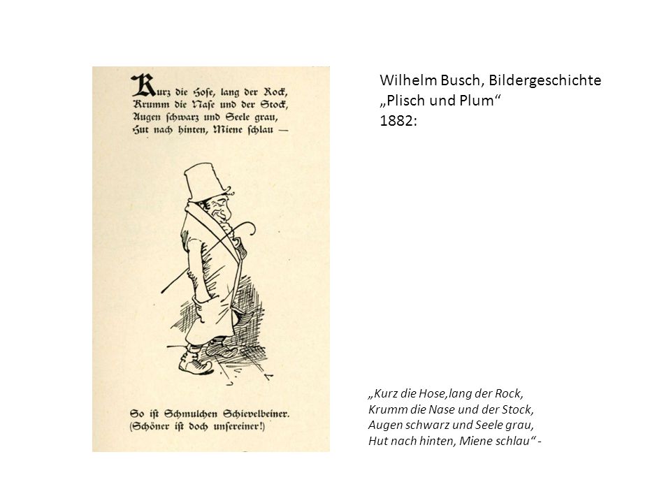Wilhelm Busch, Bildergeschichte „Plisch und Plum 1882: